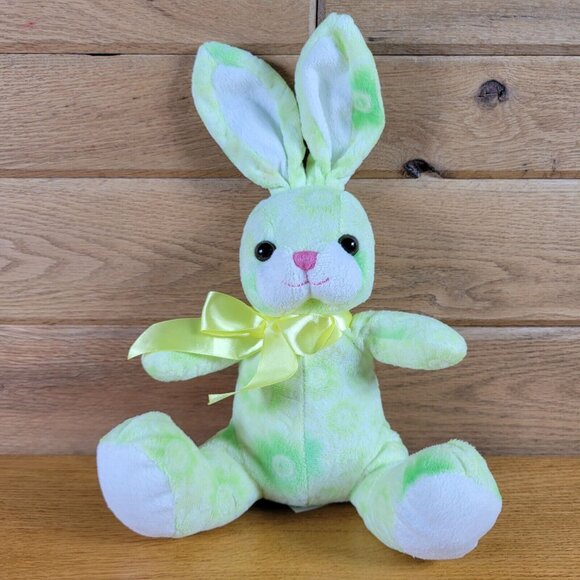 Plush Stuffed Bunny Rabbits Lot of 8 Various Sizes Colors Makers Fluffy Soft - Picture 8 of 14